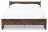 Calverson Mocha Full Panel Platform Bed by Ashley at Eve Furniture