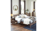 Calverson Mocha Full Panel Platform Bed by Ashley at Eve Furniture