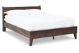 Calverson Mocha Full Panel Platform Bed by Ashley at Eve Furniture