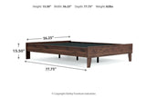 Calverson Mocha Full Platform Bed by Ashley at Eve Furniture