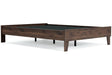 Calverson Mocha Full Platform Bed by Ashley at Eve Furniture