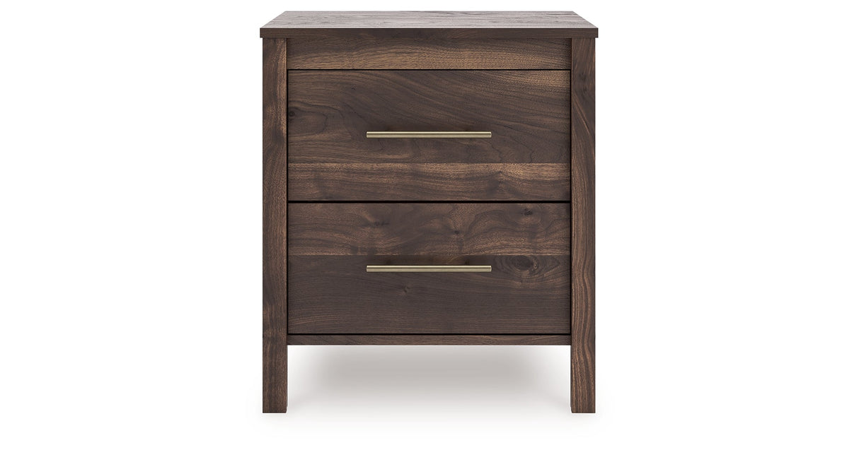 Calverson Mocha Nightstand by Ashley at Eve Furniture