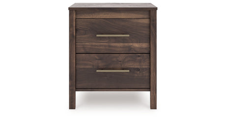 Calverson Mocha Nightstand by Ashley at Eve Furniture