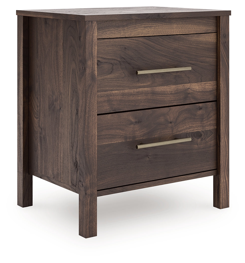 Calverson Mocha Nightstand by Ashley at Eve Furniture