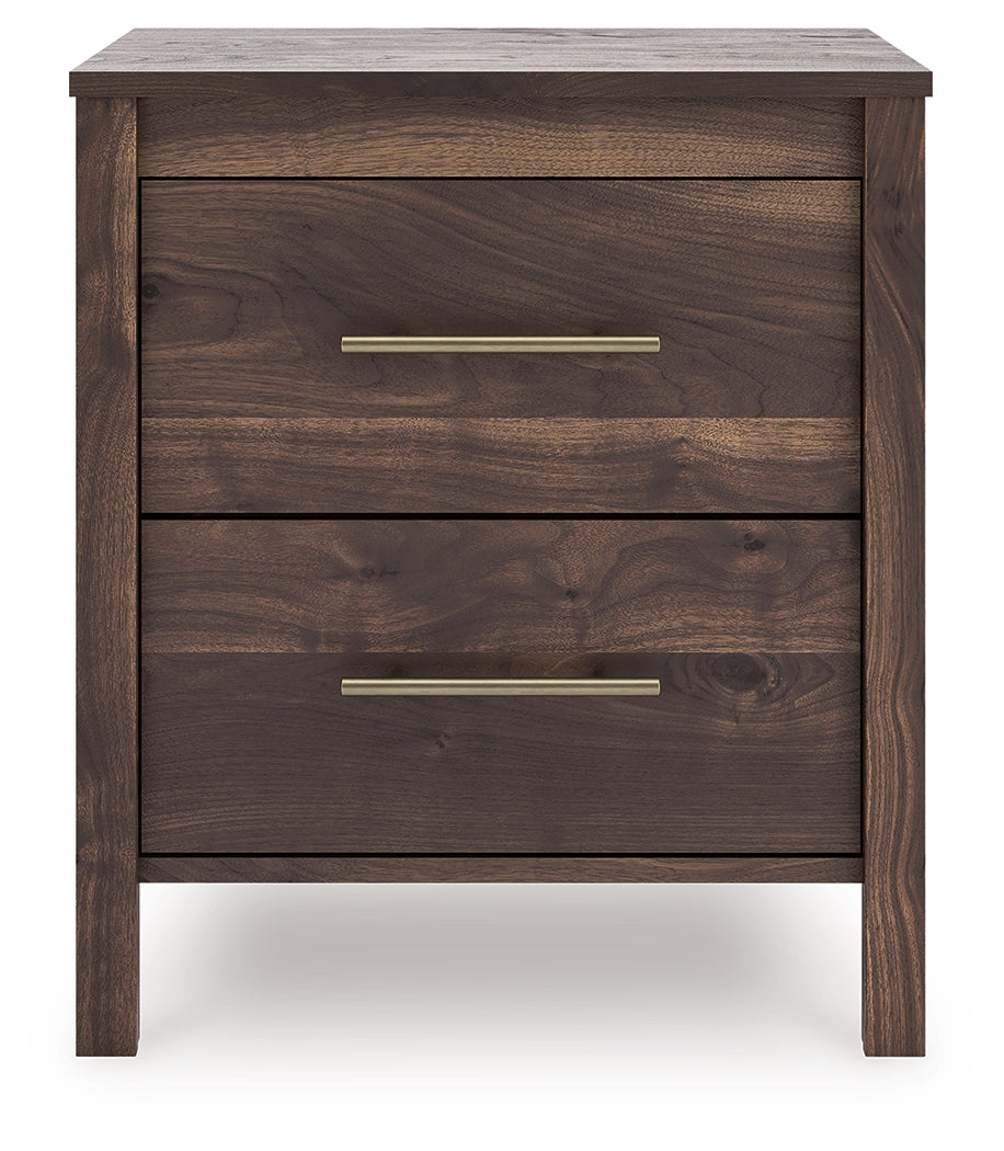 Calverson Mocha Nightstand by Ashley at Eve Furniture