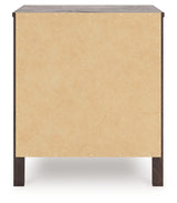 Calverson Mocha Nightstand by Ashley at Eve Furniture