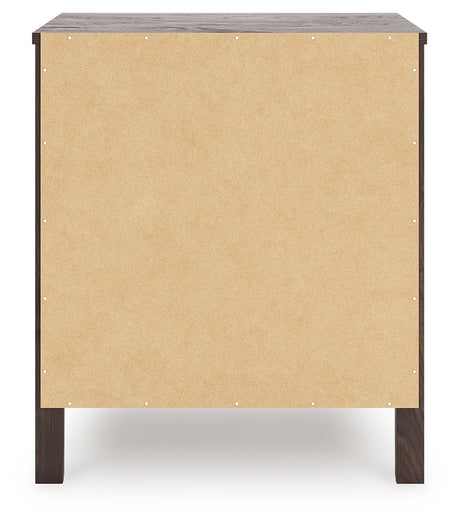Calverson Mocha Nightstand by Ashley at Eve Furniture