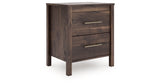 Calverson Mocha Nightstand by Ashley at Eve Furniture