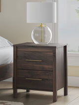 Calverson Mocha Nightstand by Ashley at Eve Furniture
