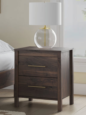 Calverson Mocha Nightstand by Ashley at Eve Furniture