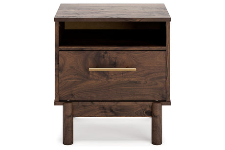 Calverson Mocha Platform Bedroom Set by Ashley at Eve Furniture
