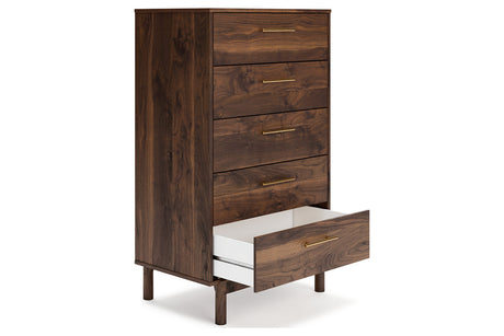 Calverson Mocha Platform Bedroom Set by Ashley at Eve Furniture