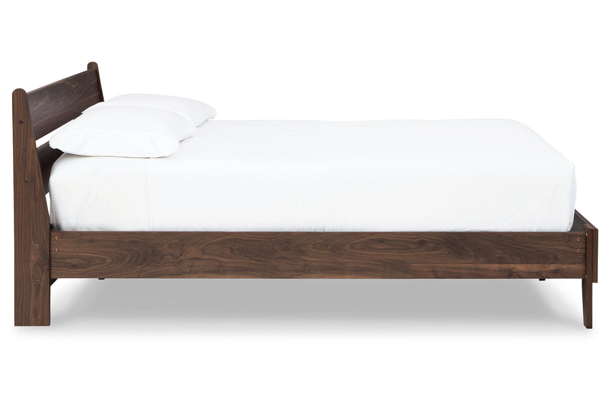 Calverson Mocha Platform Bedroom Set by Ashley at Eve Furniture