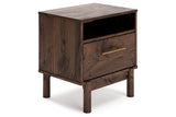 Calverson Mocha Platform Bedroom Set by Ashley at Eve Furniture