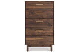 Calverson Mocha Platform Bedroom Set by Ashley at Eve Furniture