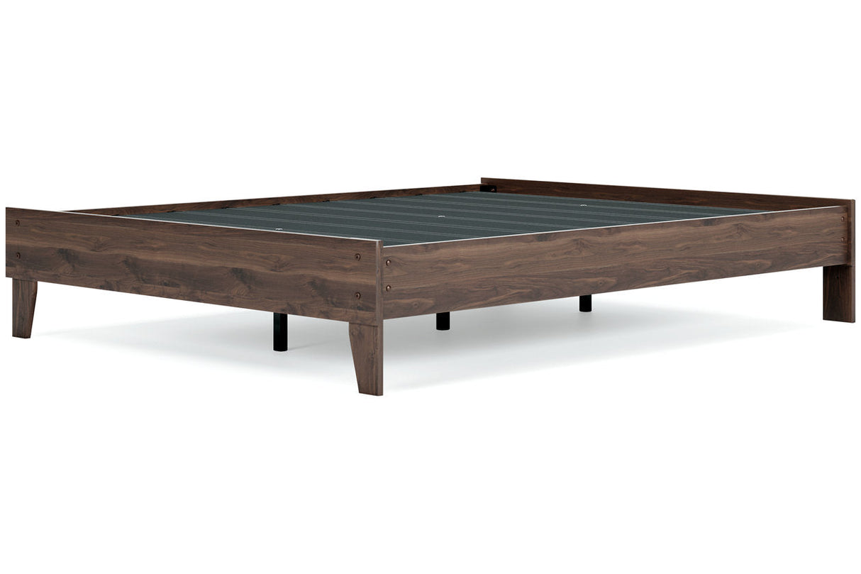 Calverson Mocha Platform Bedroom Set by Ashley at Eve Furniture
