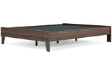 Calverson Mocha Platform Bedroom Set by Ashley at Eve Furniture