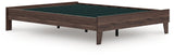 Calverson Mocha Queen Platform Base Bed by Ashley at Eve Furniture
