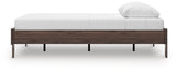 Calverson Mocha Queen Platform Base Bed by Ashley at Eve Furniture