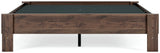 Calverson Mocha Queen Platform Base Bed by Ashley at Eve Furniture