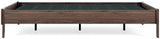 Calverson Mocha Queen Platform Base Bed by Ashley at Eve Furniture
