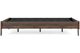 Calverson Mocha Queen Platform Base Bed by Ashley at Eve Furniture
