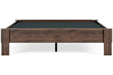 Calverson Mocha Queen Platform Base Bed by Ashley at Eve Furniture