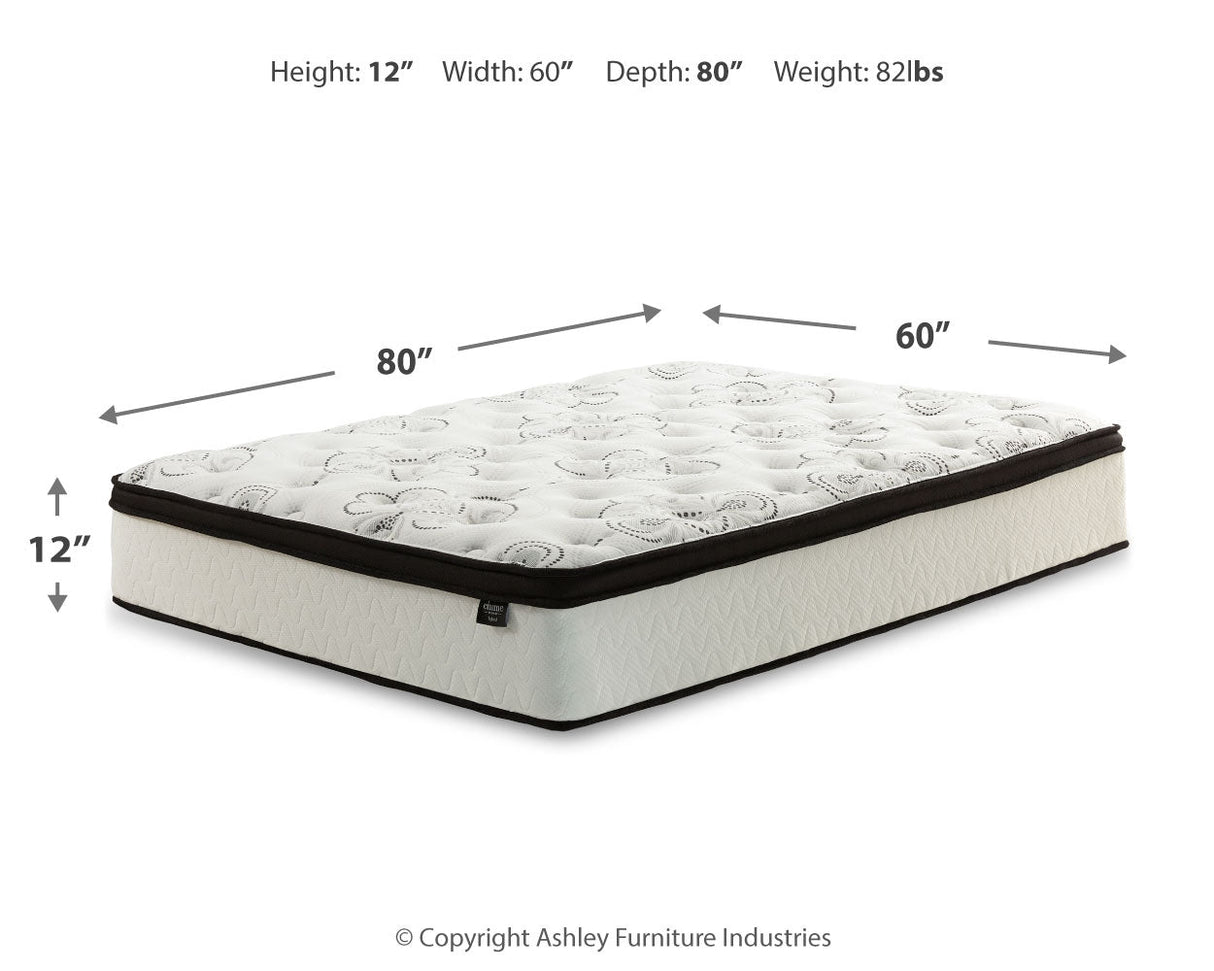 Calverson Queen Platform Bed with Mattress in Mocha