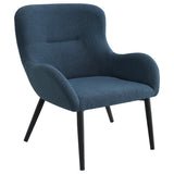 Calvin Aegean Blue Upholstered Modern Arm Accent Chair