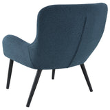 Calvin Aegean Blue Upholstered Modern Arm Accent Chair