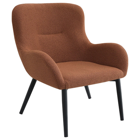 Calvin Rust Upholstered Modern Arm Accent Chair