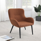 Calvin Rust Upholstered Modern Arm Accent Chair