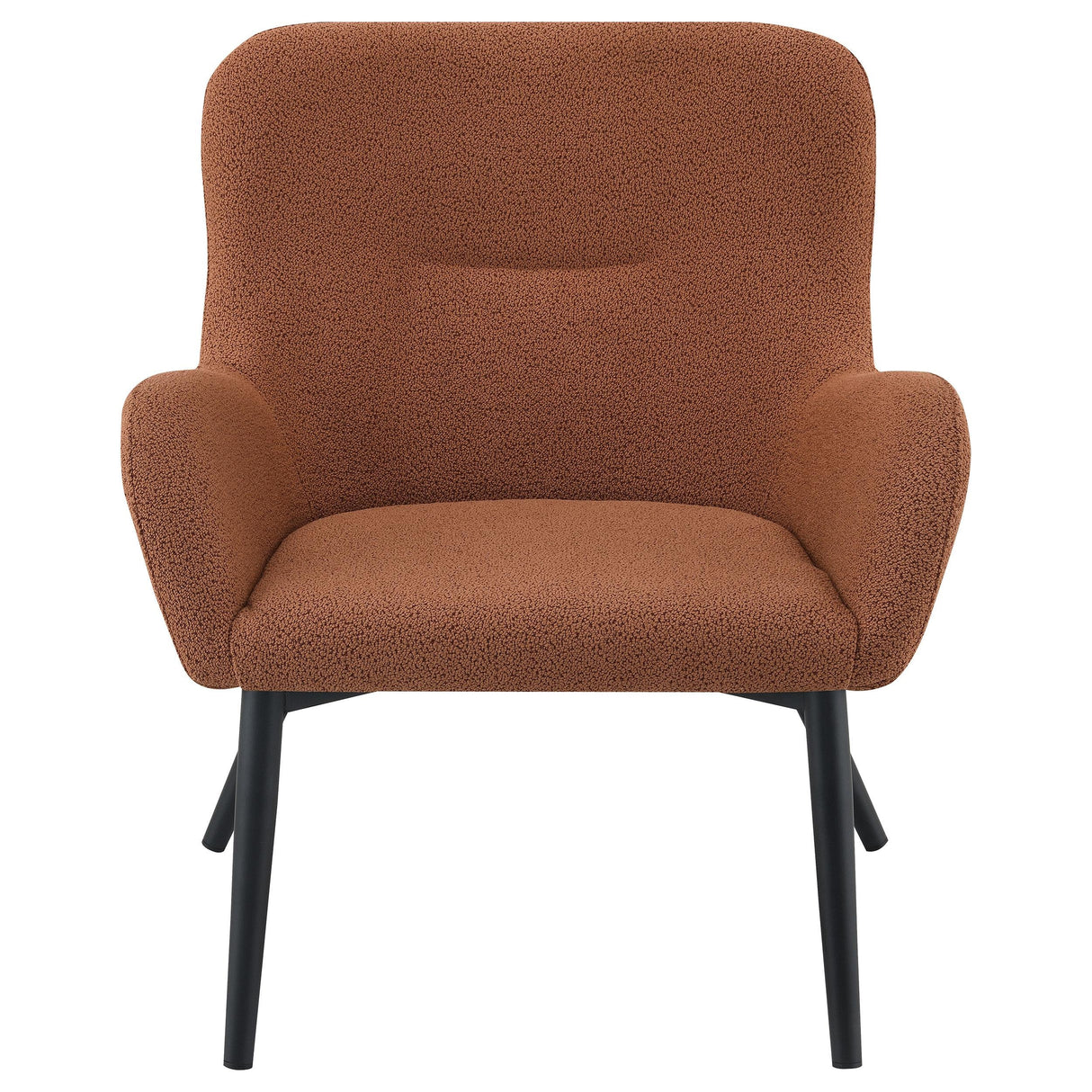 Calvin Rust Upholstered Modern Arm Accent Chair