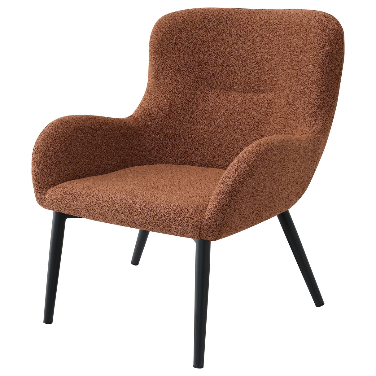 Calvin Rust Upholstered Modern Arm Accent Chair