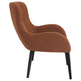 Calvin Rust Upholstered Modern Arm Accent Chair