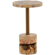 Calvus Side Table, Light Natural by Dovetail at Eve Furniture