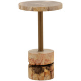 Calvus Side Table, Light Natural by Dovetail at Eve Furniture