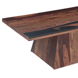 Calypso 51" Coffee Table in Burnt Sheesham by Home Trends & Design at Eve Furniture