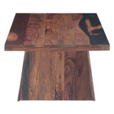 Calypso 51" Coffee Table in Burnt Sheesham by Home Trends & Design at Eve Furniture