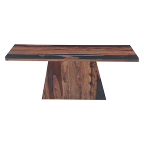 Calypso 51" Coffee Table in Burnt Sheesham by Home Trends & Design at Eve Furniture