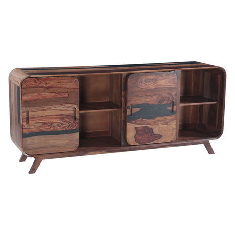Calypso 68" Buffet in Burnt Sheesham by Home Trends & Design at Eve Furniture