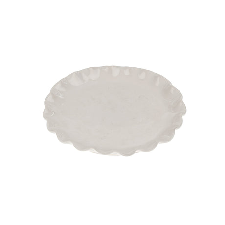 Calypso Scalloped Dessert Plate, Set of 4 by Mercana at Eve Furniture