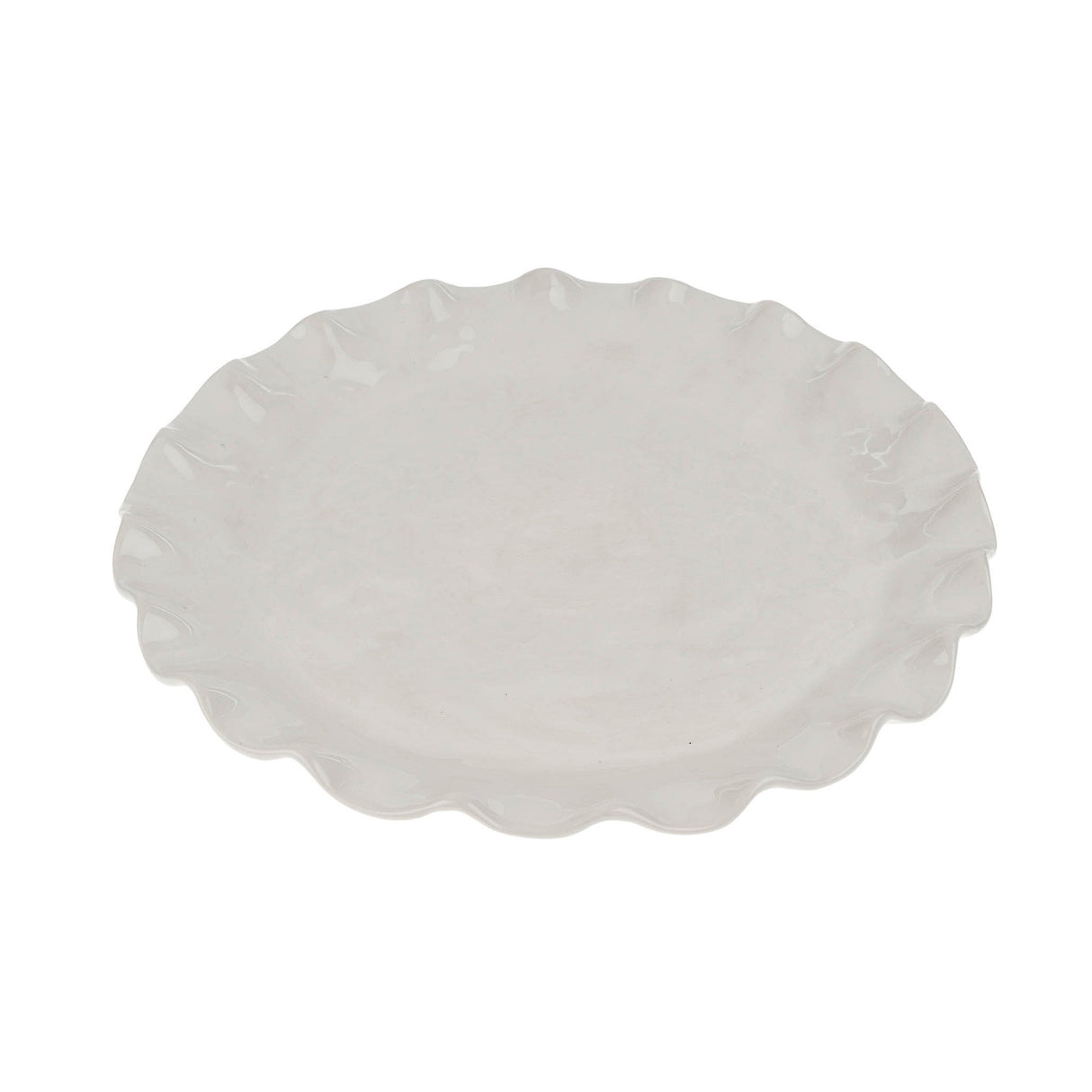 Calypso Scalloped Dinner Plate, Set of 4 by Mercana at Eve Furniture