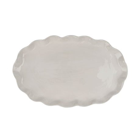 Calypso Scalloped Platter L, Set of 2 by Mercana at Eve Furniture
