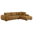 Camacho Upholstered Chaise Sectional Sofa Amber Default Title by Coaster - Eve Furniture