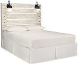 Cambeck Queen Panel Headboard Bed with Dresser in Whitewash