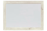 Cambeck Whitewash Bedroom Mirror (Mirror Only) by Ashley at Eve Furniture