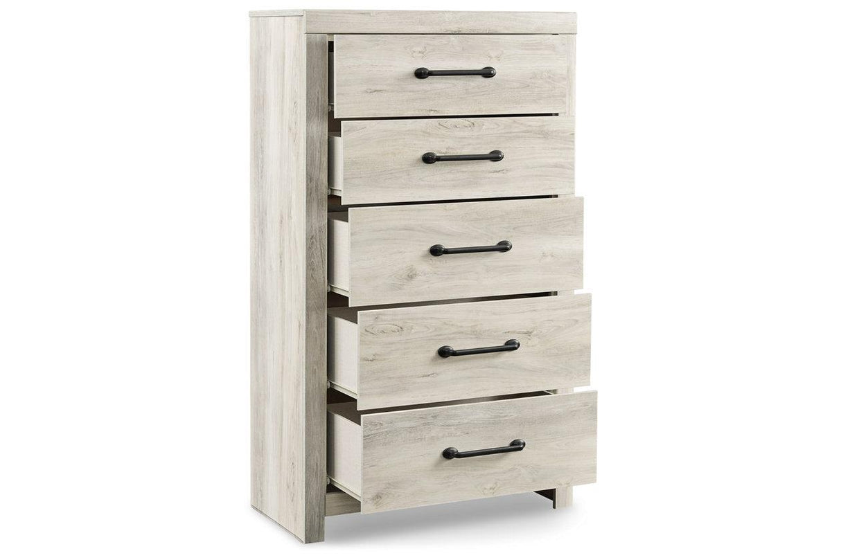 Cambeck Whitewash Chest of Drawers by Ashley at Eve Furniture