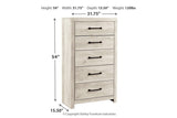 Cambeck Whitewash Chest of Drawers by Ashley at Eve Furniture