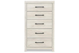 Cambeck Whitewash Chest of Drawers by Ashley at Eve Furniture